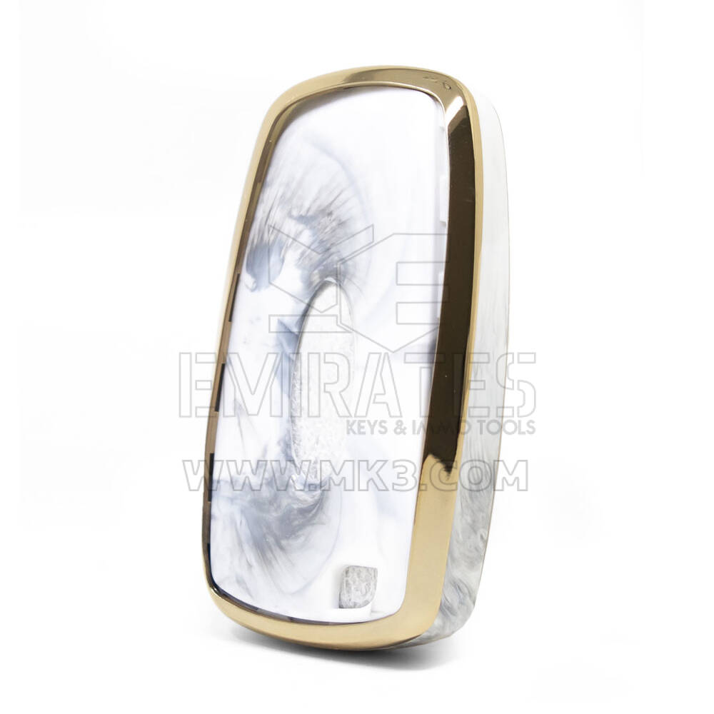 Нано-мраморный чехол для дистанционного ключа Ford 5B, белый Ford-B12J5 | МК3