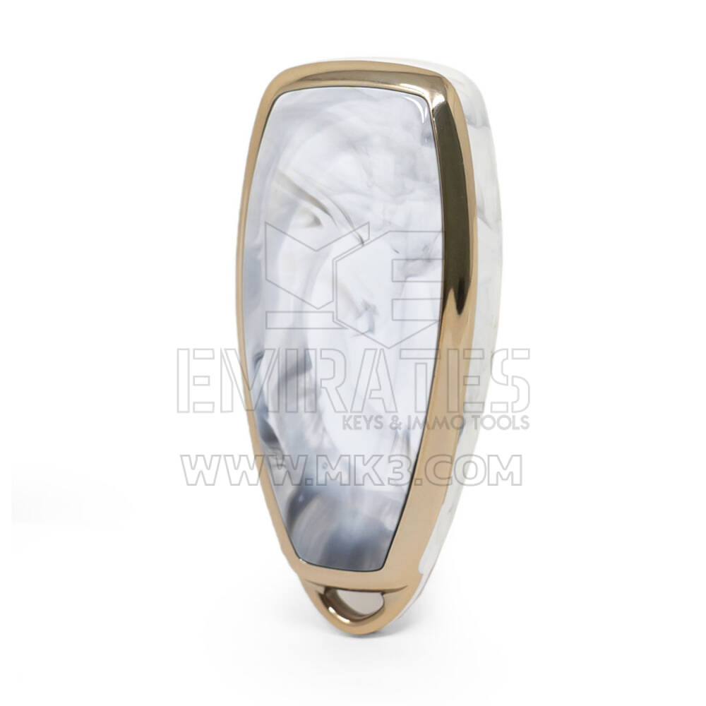Нано-мраморный чехол для дистанционного ключа Ford 3B, белый Ford-D12J | МК3