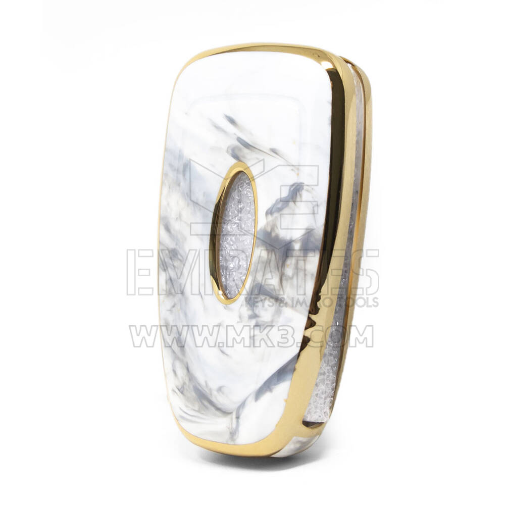 Нано-мраморная крышка Ford-E12J с откидным дистанционным ключом 3B, белый цвет | МК3