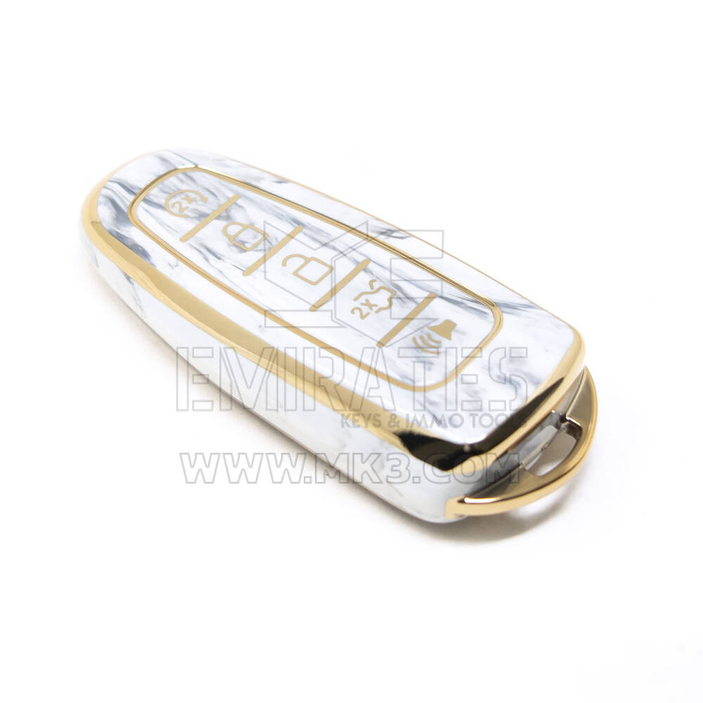 Новый Aftermarket Nano Высококачественный Мраморный Чехол Для Дистанционного Ключа Ford 5 Кнопок Белый Цвет Ford-J12J | Ключи Эмирейтс