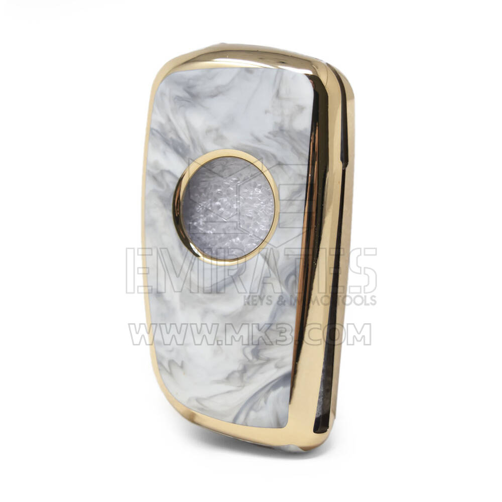 Cover Nano Marble Chiave telecomando Nissan Flip 3B Bianca NS-B12J3 | MK3