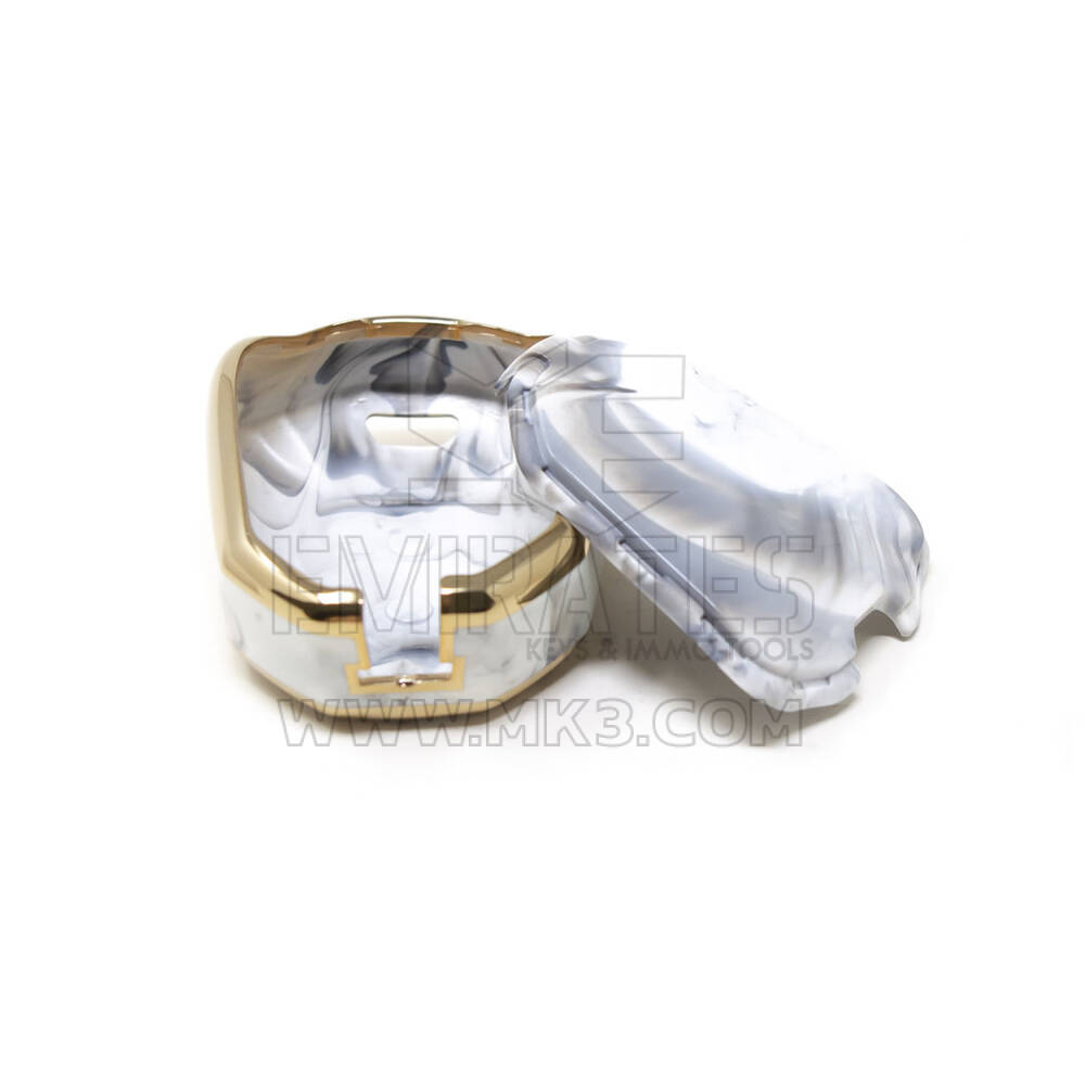 New Aftermarket Nano High Quality Marble Cover For Isuzu Remote Key 2 Buttons White Color ISZ-C12J | Emirates Keys