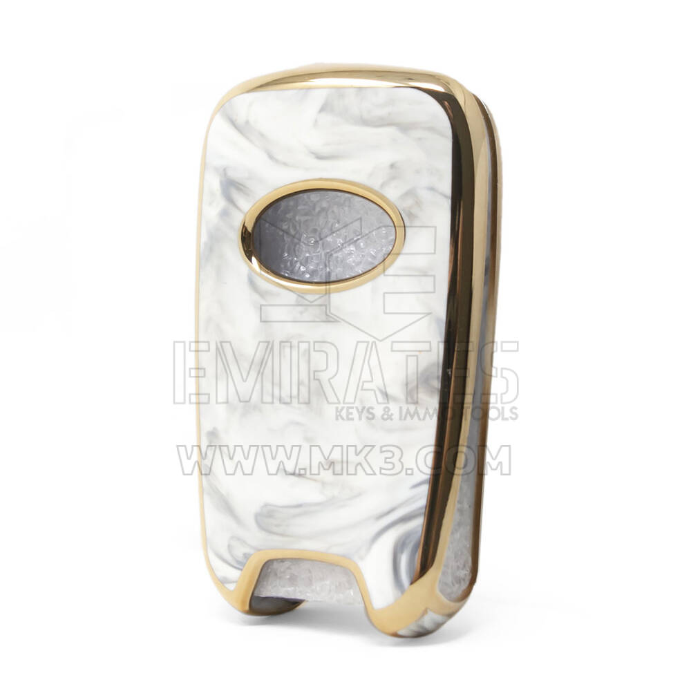 Cover Nano Marble per Hyundai Flip Key 2B Bianco HY-C12J | MK3