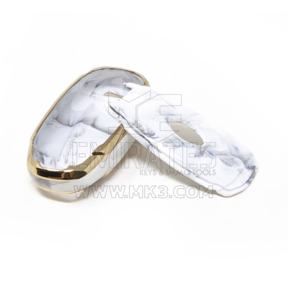 New Aftermarket Nano High Quality Marble Cover For Hyundai Remote Key 5 Buttons White Color HY-D12J5 | Emirates Keys