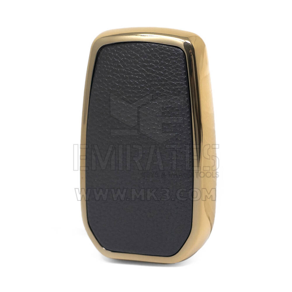 Capa de couro nano ouro para Toyota Key 2B preta TYT-A13J2 | MK3