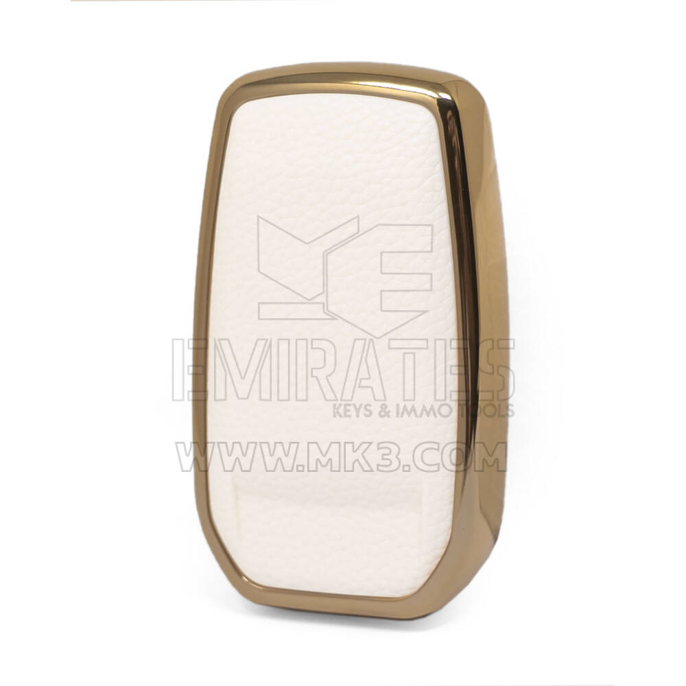 Capa de couro nano ouro para Toyota Key 3B branco TYT-A13J3H | MK3
