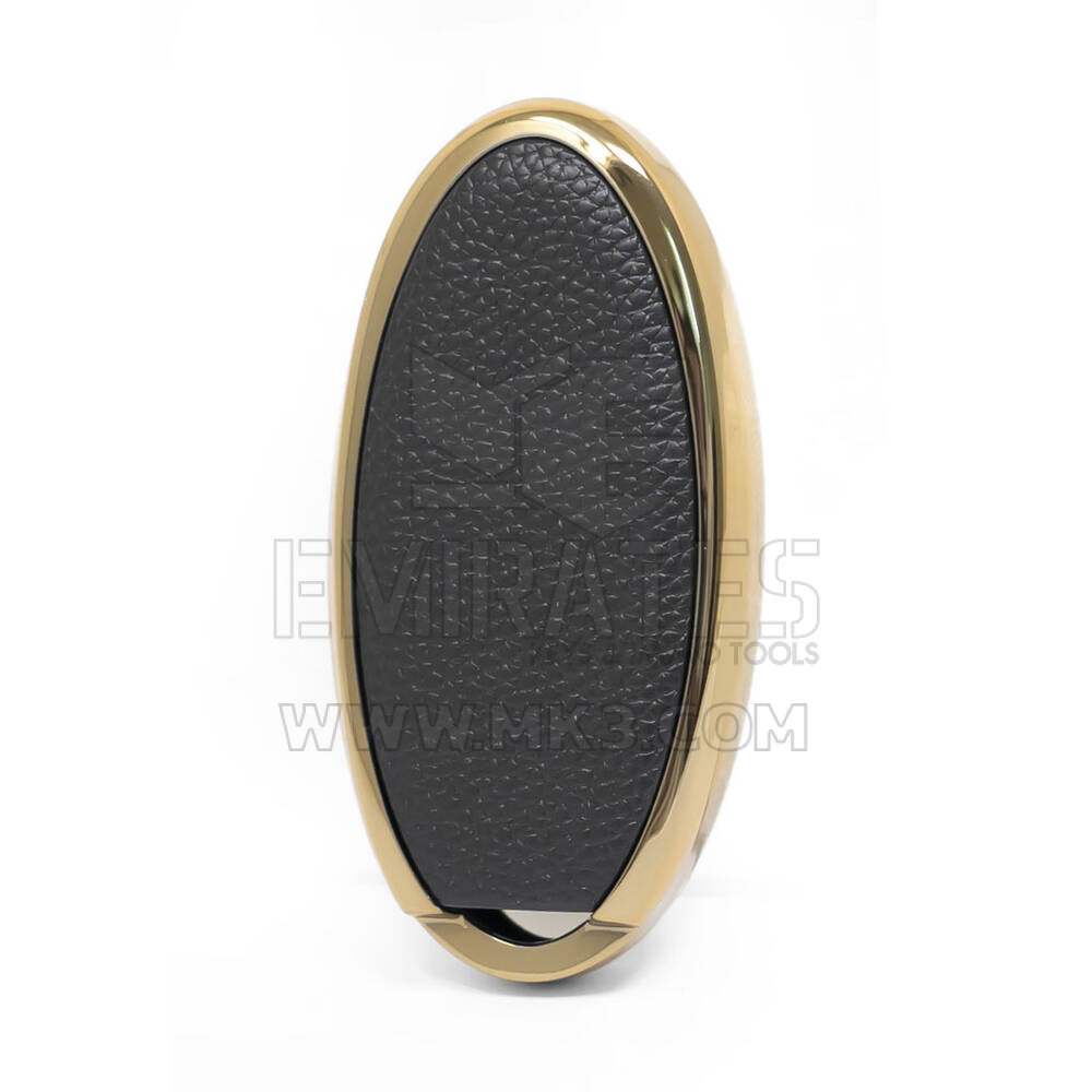 Cover in pelle Nano Gold per Nissan Key 3B Nera NS-A13J3A | MK3