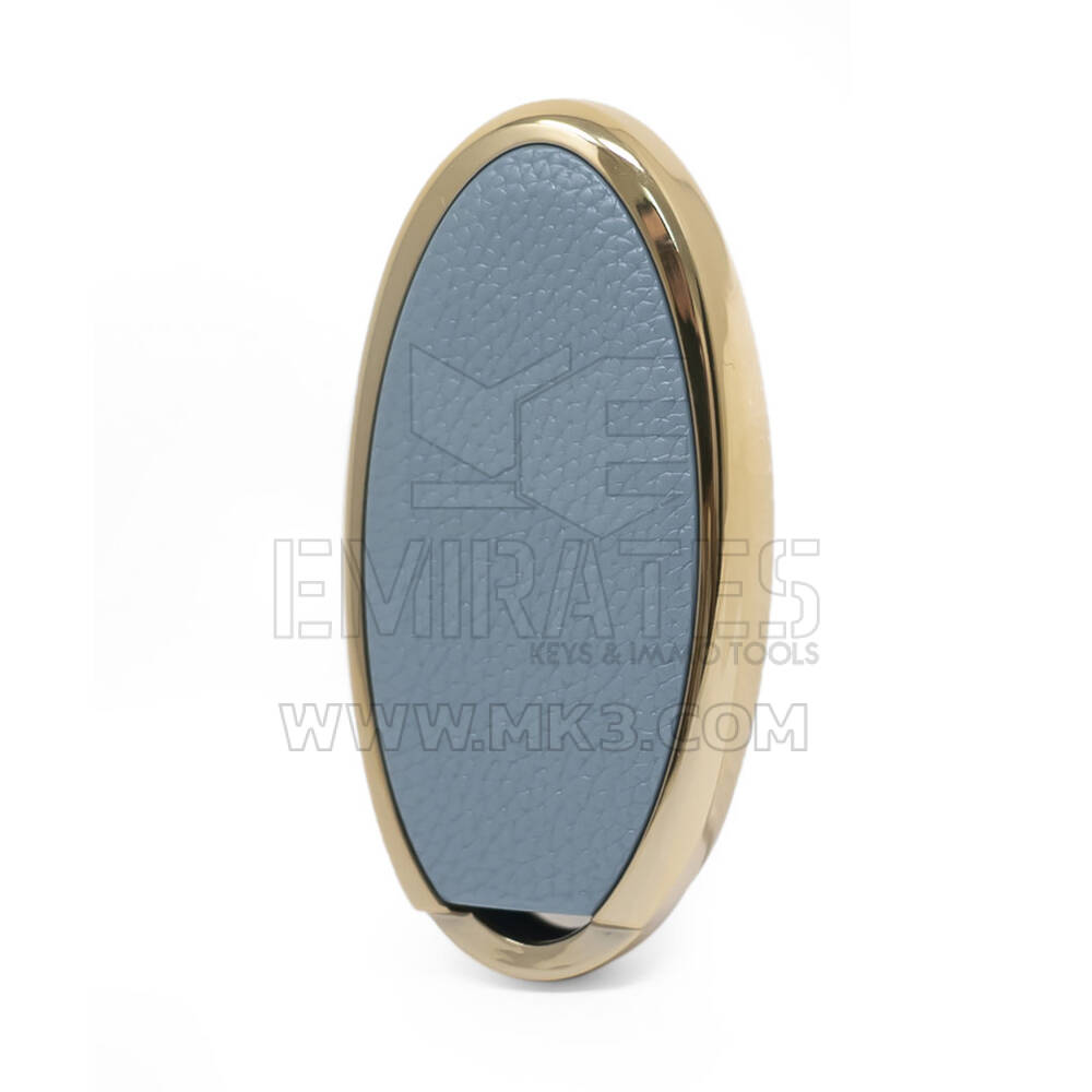 Cover in pelle Nano Gold per Nissan Key 3B Grigia NS-A13J3A | MK3