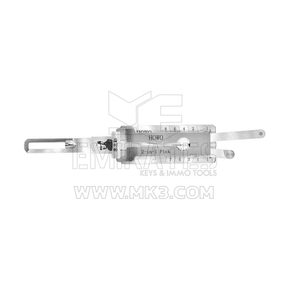 Decodificador y selección original Lishi HOWO-2 en 1 para camión pesado Sinotruck Howo