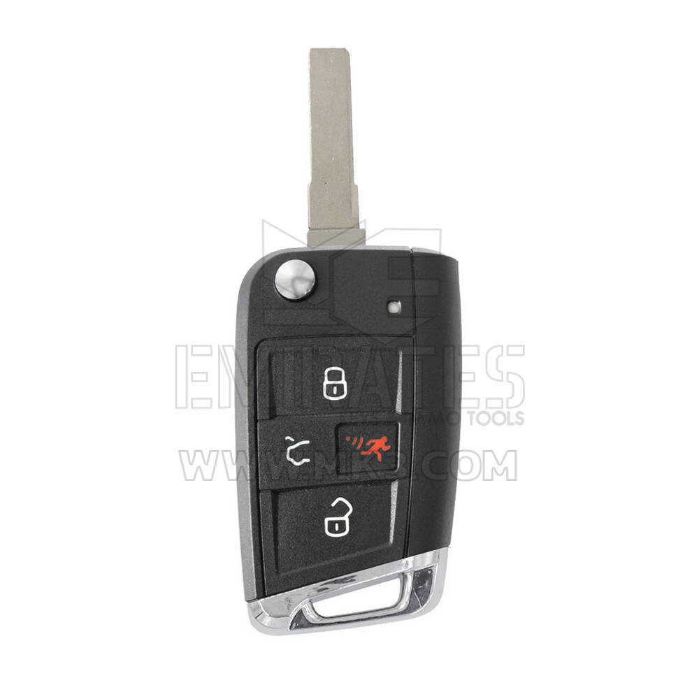 New Aftermarket VW Volkswagen Golf MQB 2015 Flip Remote Key Shell 3+1 Buttons High Quality Best Price | Emirates Keys