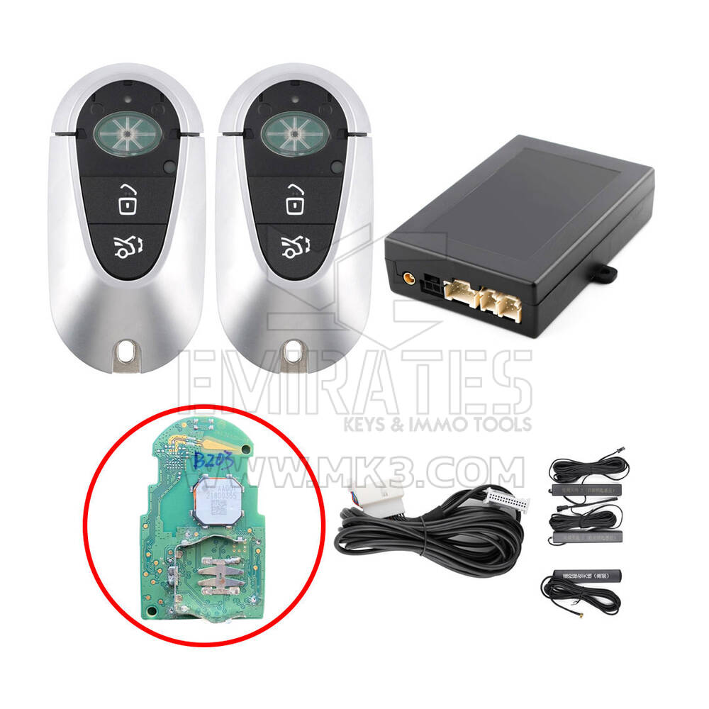 Keyless Entry Kit For Mercedes cars works with Factory OEM Push Start Button (Add Key) ESW309C02-N-PP-BE3