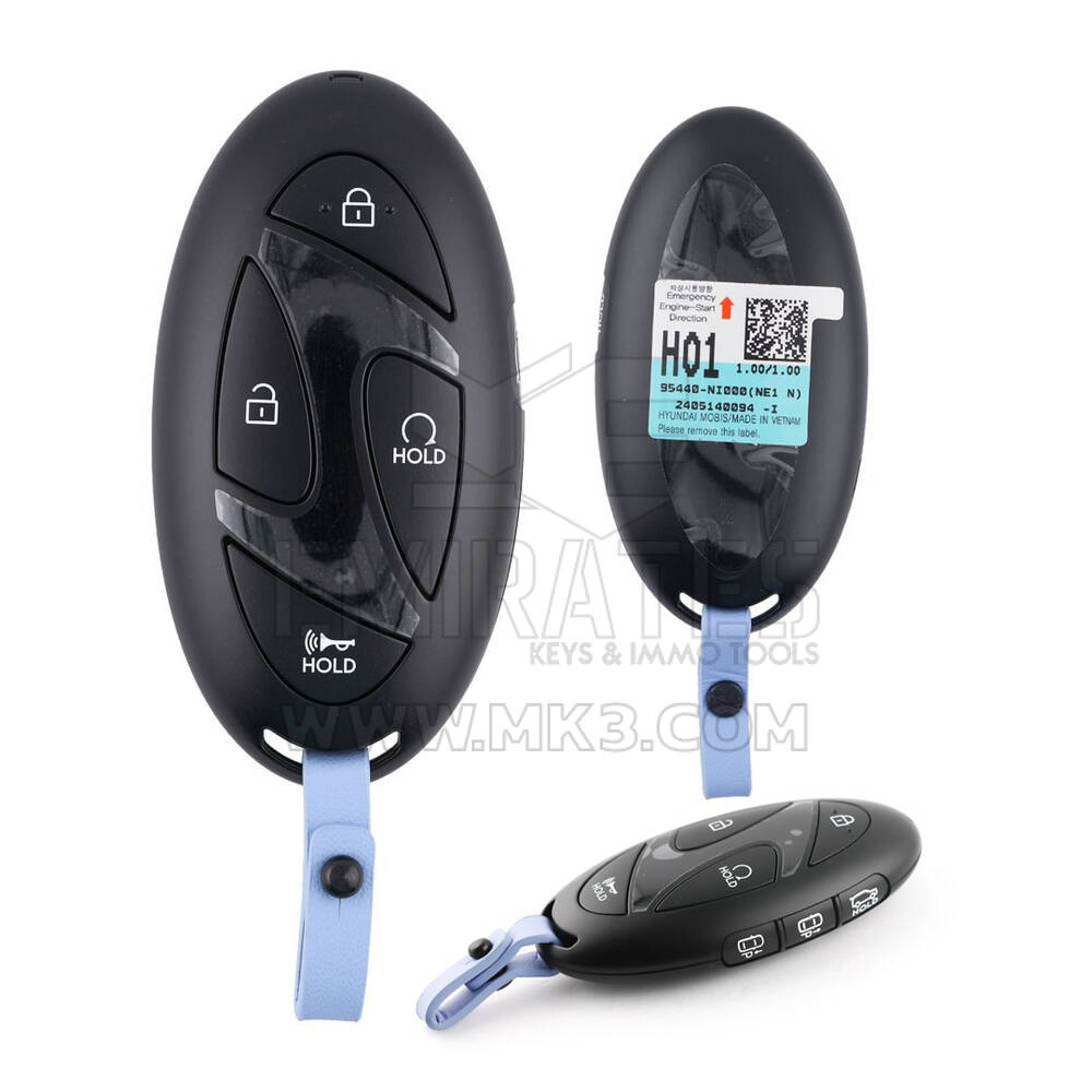 Hyundai IONIQ 2024 Chiave telecomando intelligente originale 6+1 pulsanti 433 MHz 95440-NI010