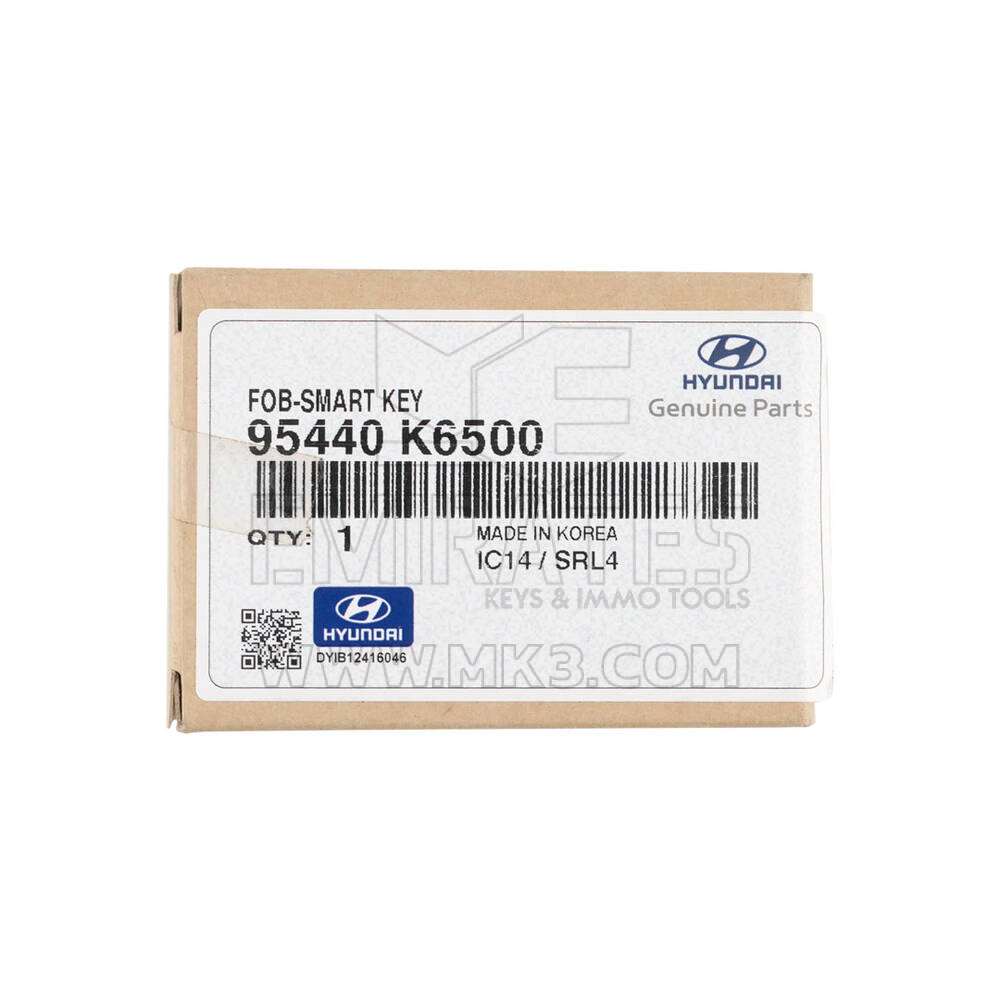 New Hyundai Grand I10 2024 Genuine / OEM Smart Remote Key 3 Buttons 433MHz OEM Part Number: 95440-K6500 , 95440K6500 | Emirates Keys