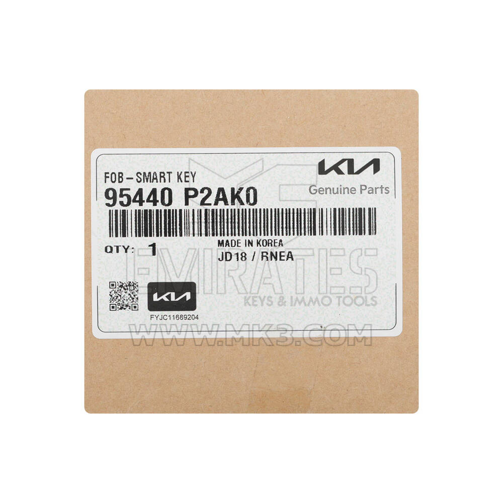 New Kia Sorento Hybrid 2024 Genuine / OEM Smart Remote Key 3+1 Buttons 433MHz OEM Part Number: 95440-P2AK0, 95440P2AK0 | Emirates Keys