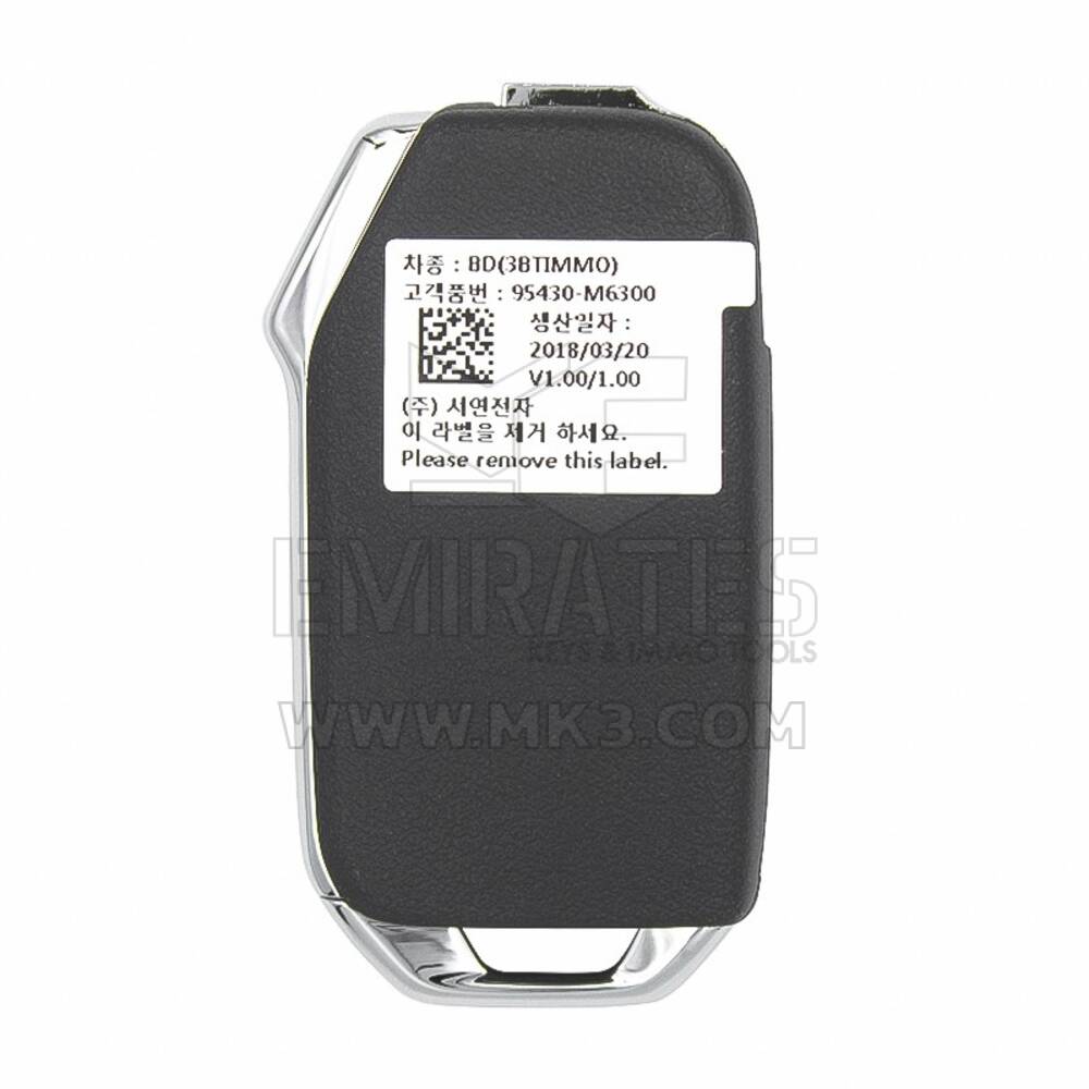 Chave remota flip original KIA Cerato 2018-2019 usada, 3 botões, 433 MHz, número da peça OEM: 95430-M6300, 95430M6300 - ID FCC: TG00520 | Chaves Emirates