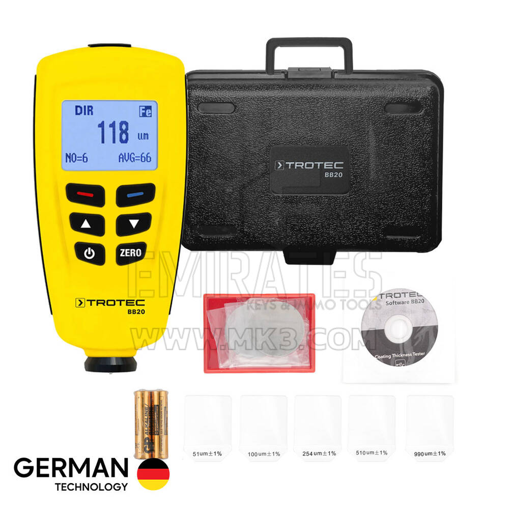 Trotec BB20 Coating Thickness Gauge | MK3