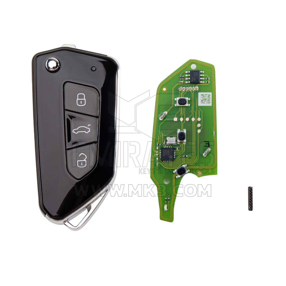 New XXhorse All Black Style 3 Buttons Universal Wired Remote Key XKGA81EN  High Quality Best Price | Emirates Keys