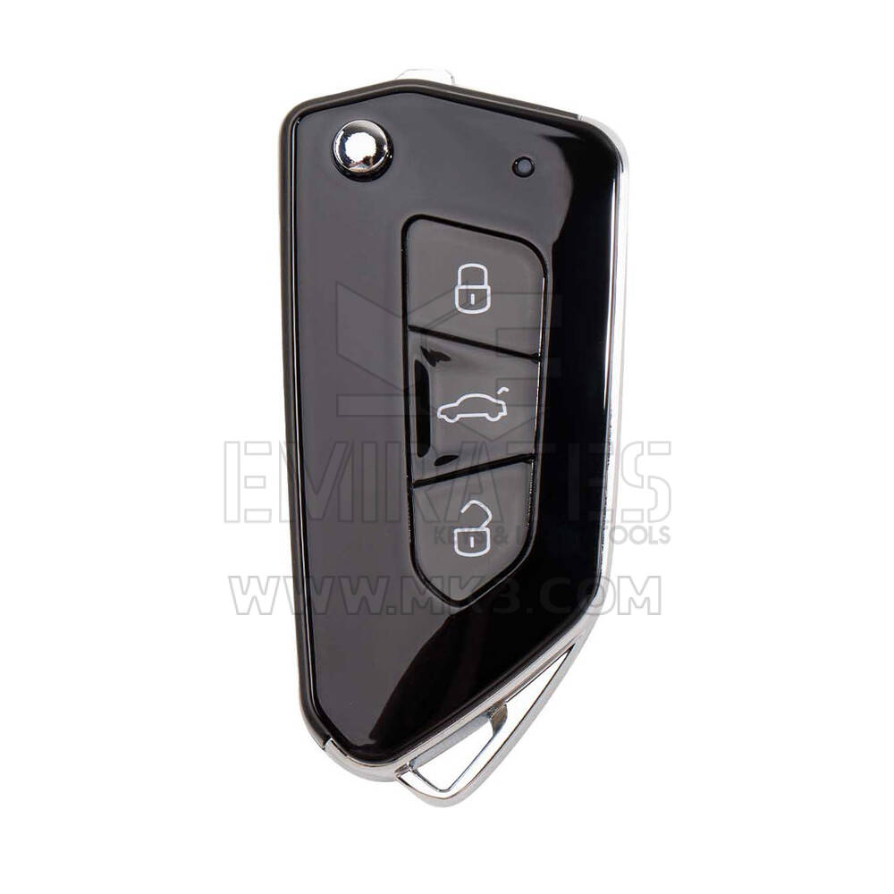 Xhorse All Black Style 3 Buttons Universal Wired Remote Key XKGA81EN