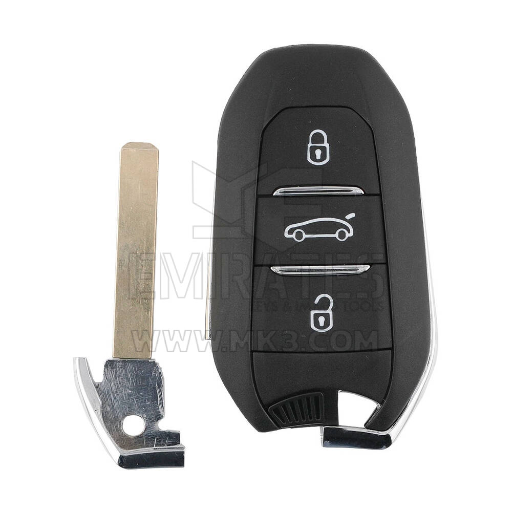 New Aftermarket Peugeot Citroen DS Smart Remote Key Shell 3 Button Trunk VA2 Blade for Xhorse Board | Emirates Keys