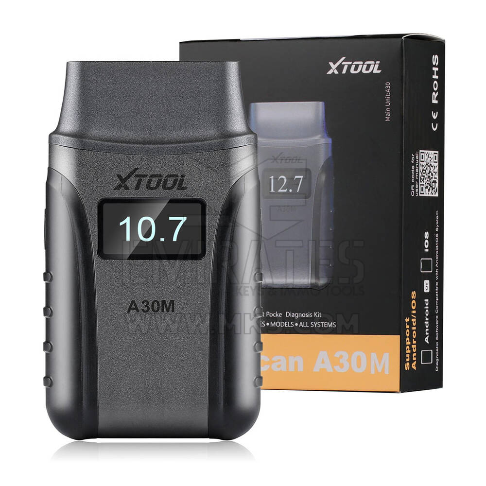 Xtool Anyscan A30M Kablosuz BT OBD2 Tarayıcı iOS/Android için OE Seviyesi Yükseltilmiş Ver ile Çift Yönlü Tarama Aracı. A30, A30D'nın Adresi | Emirates Anahtarları