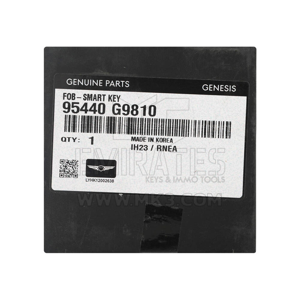 New Genesis G70 2024 Genuine / OEM Smart Remote Key 4 Buttons 433MHz OEM Part Number: 95440-G9810 , 95440G9810  | Emirates Keys