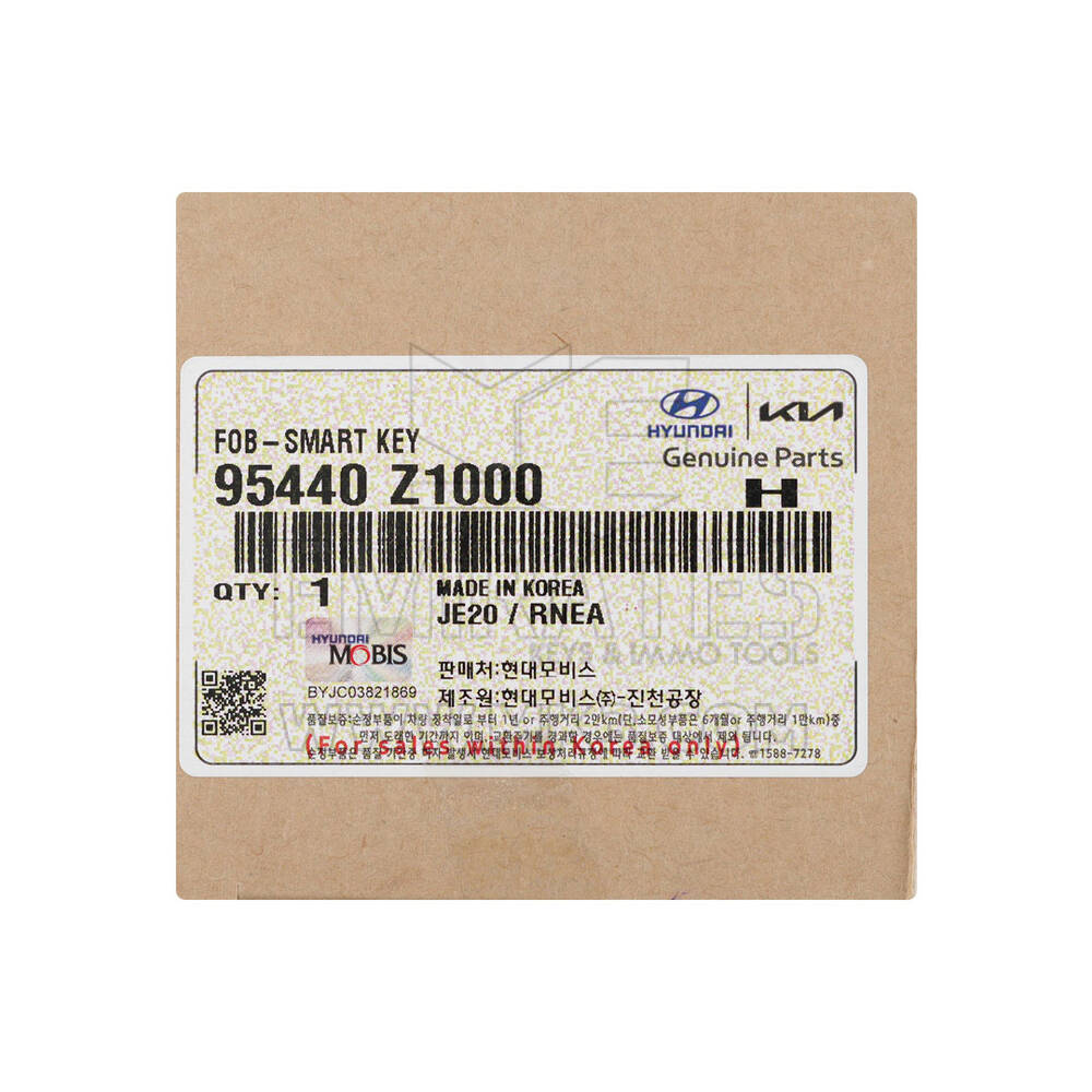 New Hyundai Genuine / OEM Smart Remote Key 3+1 Buttons 433MHz OEM Part Number: 95440-Z1000, 95440Z1000 | Emirates Keys