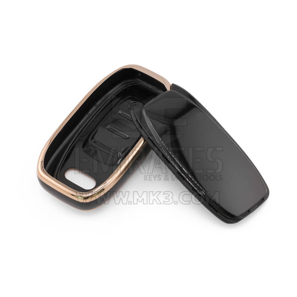New Aftermarket Nano High Quality Cover For Audi Remote Key 4 Button Black Color Audi-A11J4 | Emirates Keys
