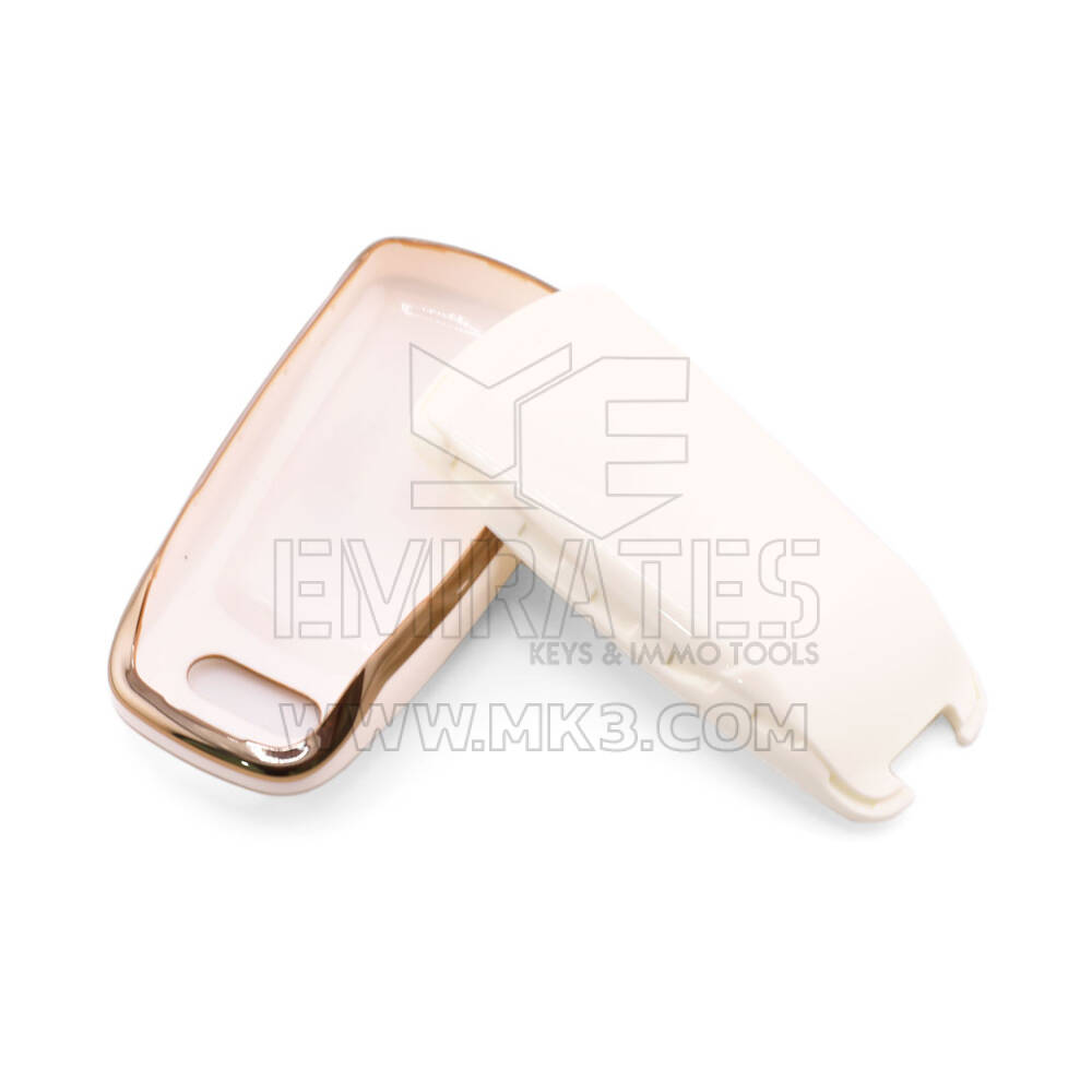 New Aftermarket Nano High Quality Cover For Audi Remote Key 4 Button White Color Audi-B11J4 | Emirates Keys