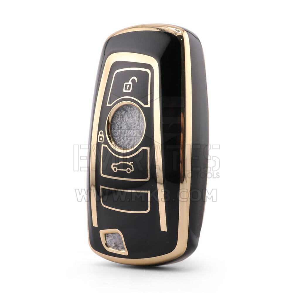 Cover di alta qualità nano per chiave telecomando BMW 3 pulsanti colore nero BMW-A11J3