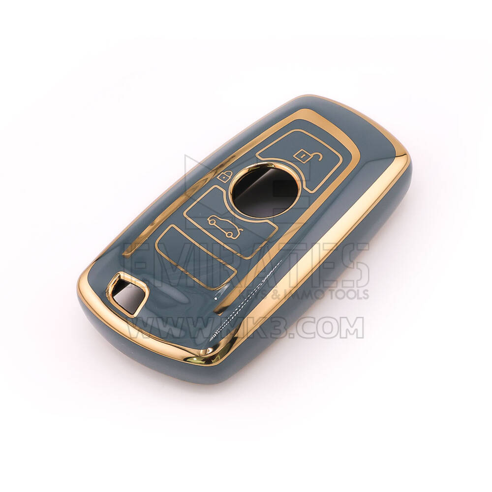 Nuova cover aftermarket nano di alta qualità per chiave telecomando BMW a 3 pulsanti, colore grigio BMW-A11J3 | Emirates Keys
