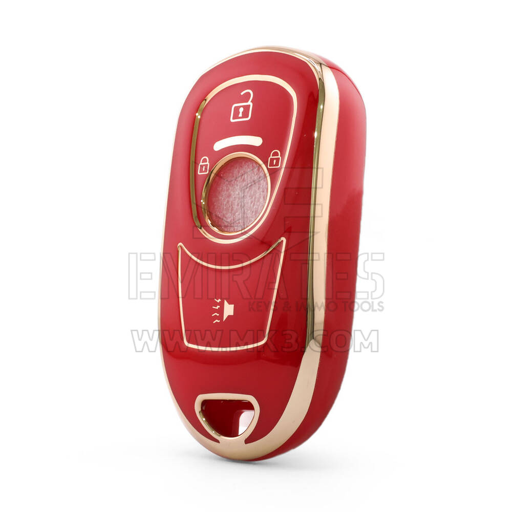 Nano High Quality Cover For Buick Remote Key 3 Button Red Color BK-A11J4B