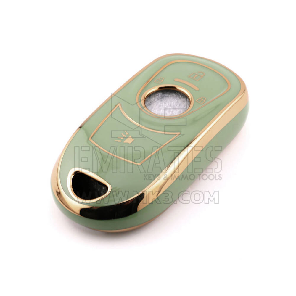 New Aftermarket Nano High Quality Cover For Buick Remote Key 3 Button Green Color BK-A11J4B | Emirates Keys