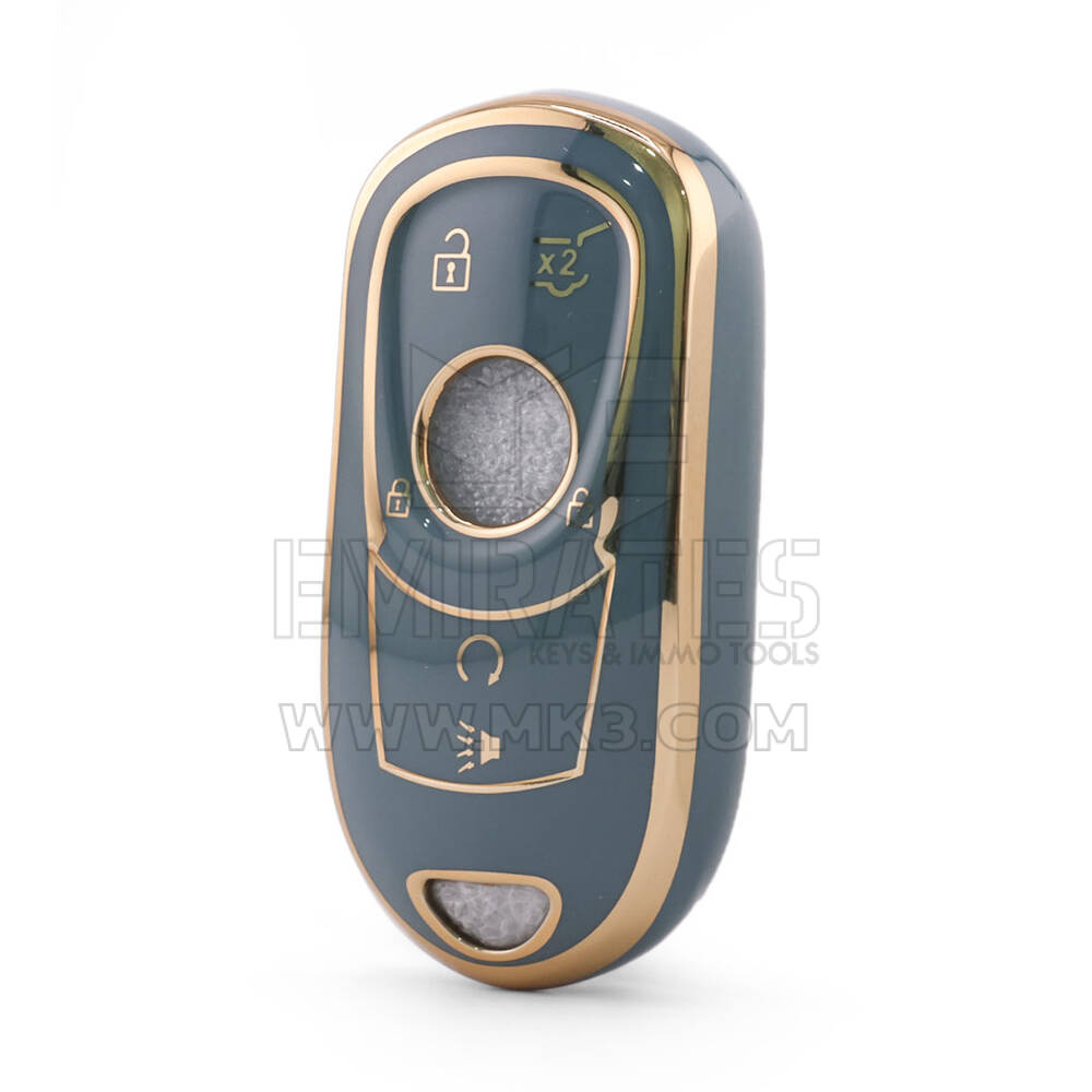 Nano High Quality Cover For Buick Remote Key 5 Button Gray Color BK-A11J6C