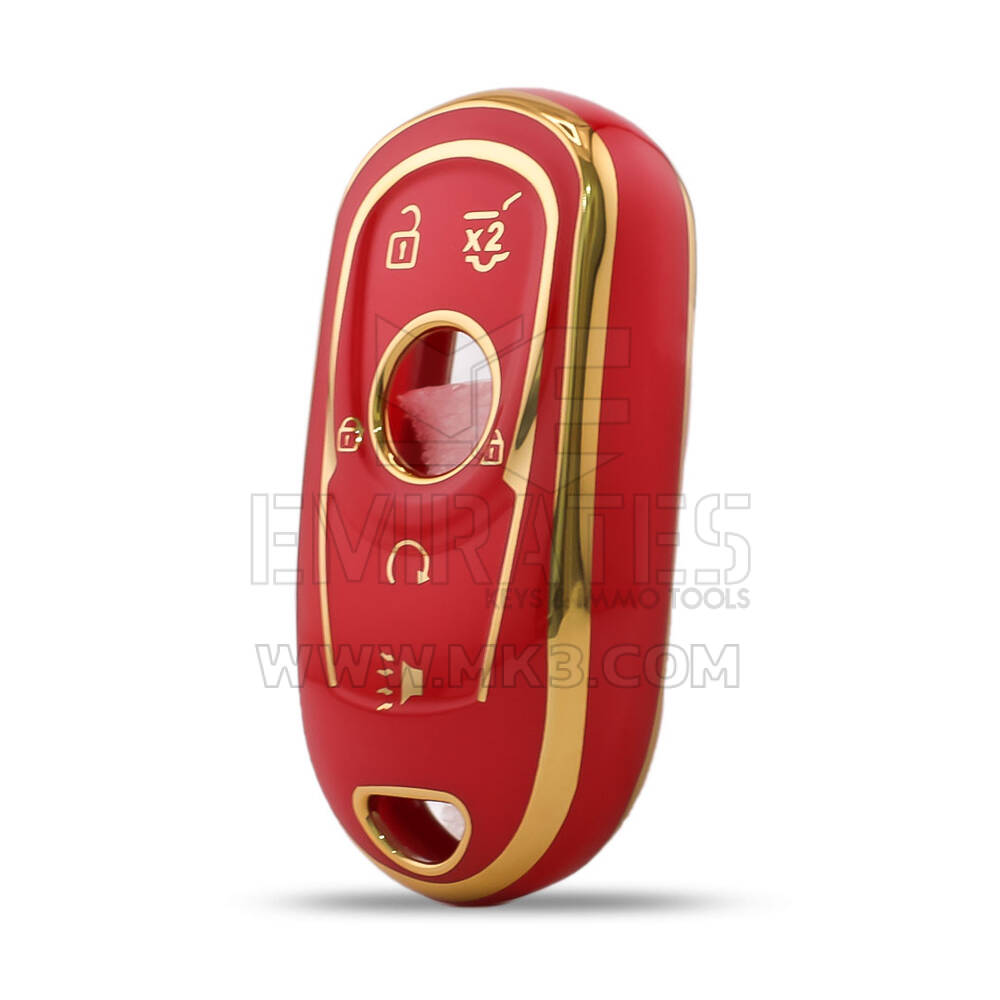 Nano High Quality Cover For Buick Remote Key 5 Button Red Color BK-A11J6C