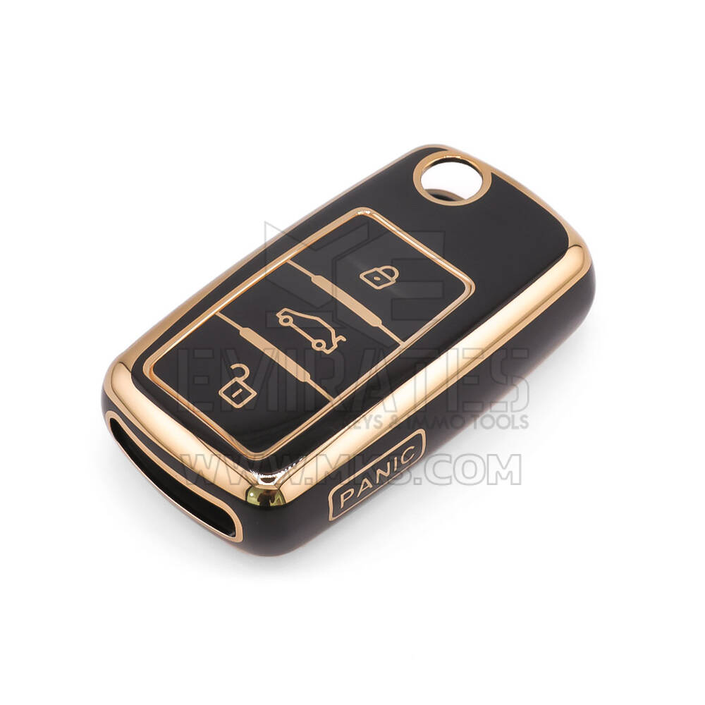 New Aftermarket Nano High Quality Cover For Volkswagen Remote Key 4 Button Black Color VW-A11J4 | Emirates Keys