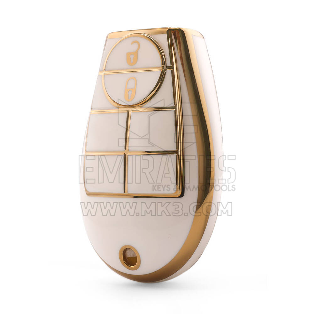 Capa Nano de Alta Qualidade para Chave Remota Dodge 2 Botões Cor Branca Dodge-A11J2