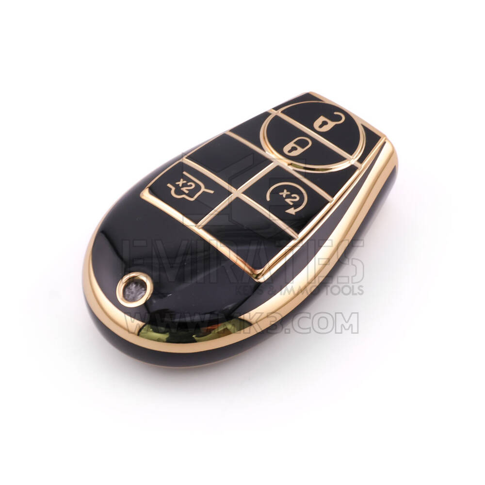Новый высококачественный чехол Aftermarket Nano для дистанционного ключа Dodge с 4 кнопками, черный цвет Dodge-A11J4B | Emirates Keys