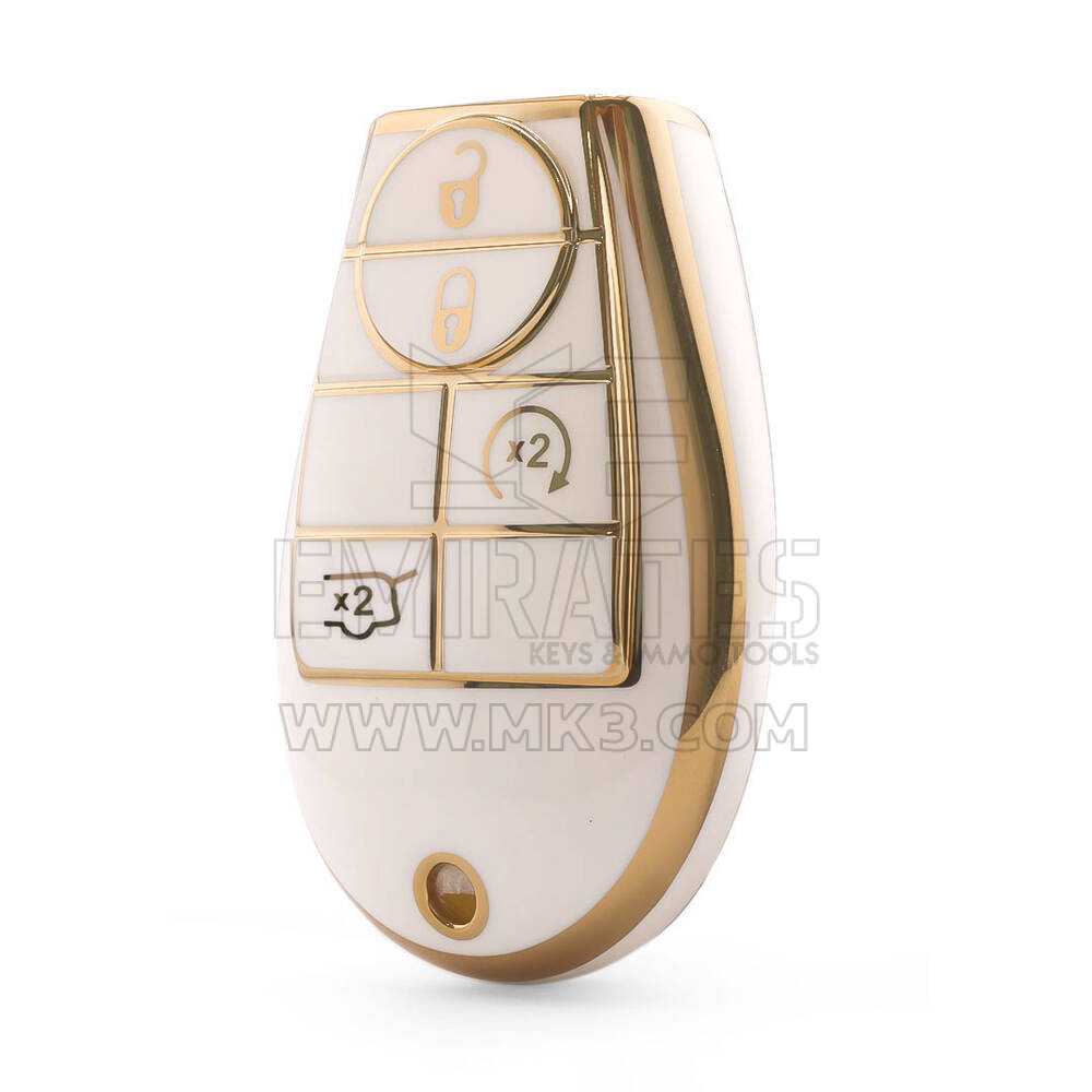 Нано Высококачественный Чехол Для Дистанционного Ключа Dodge 4 Кнопки Белый Цвет Dodge-A11J4B