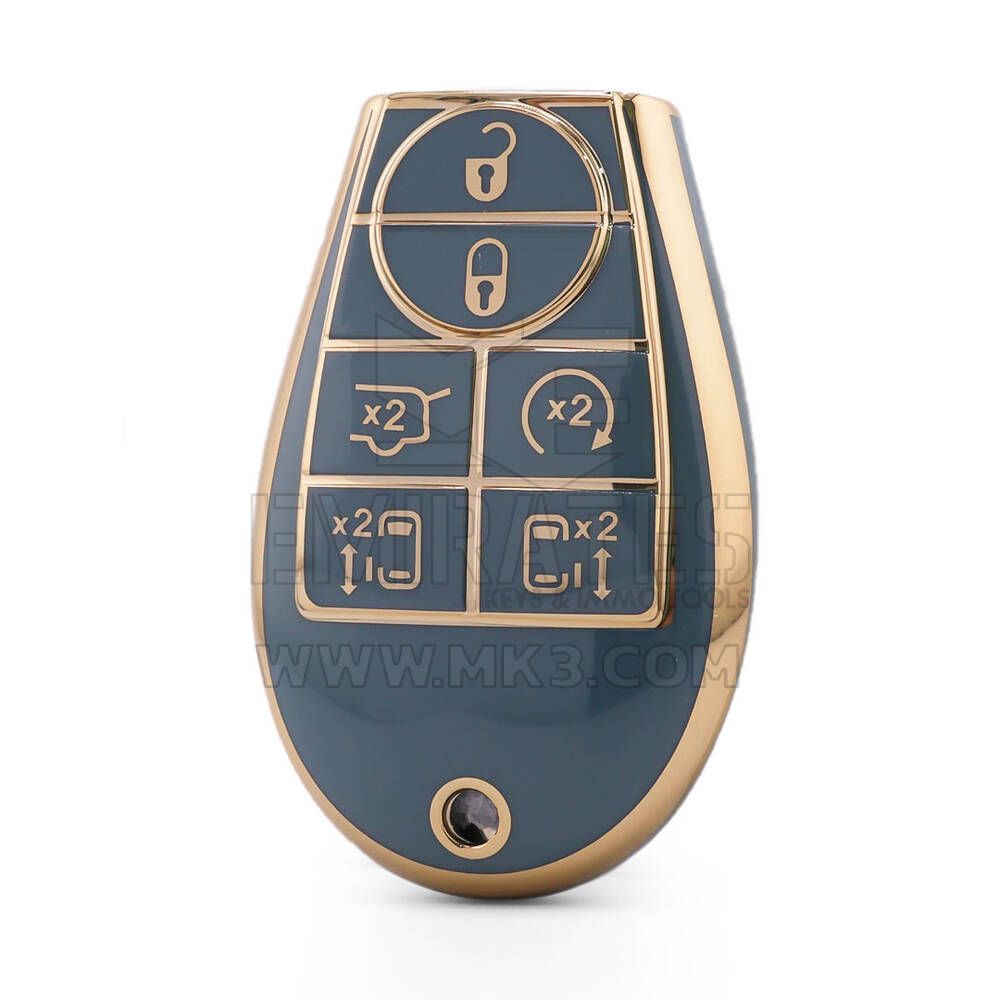 Нано Высококачественный Чехол Для Дистанционного Ключа Dodge 6 Кнопок Серого Цвета Dodge-A11J6B