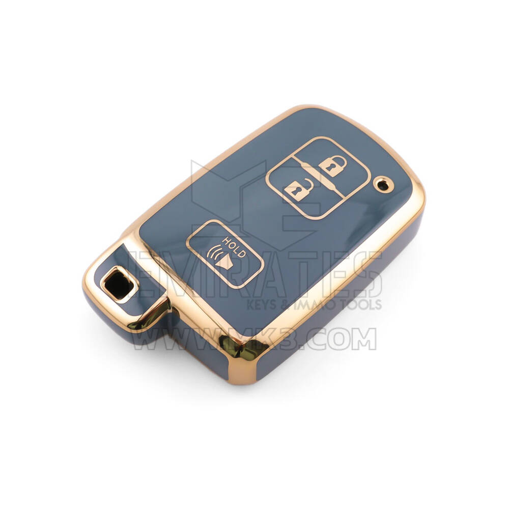 Nova capa de reposição Nano de alta qualidade para chave remota Toyota 3 botões cor cinza TYT-D11J3B | Chaves Emirates