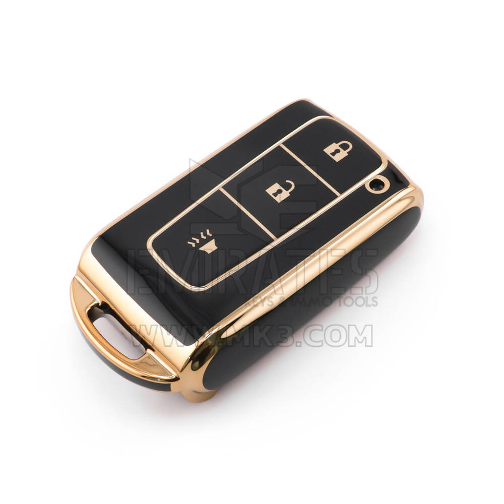 Nova capa de reposição Nano de alta qualidade para Toyota Remote Key 3 botões cor preta TYT-M11J3A | Chaves Emirates