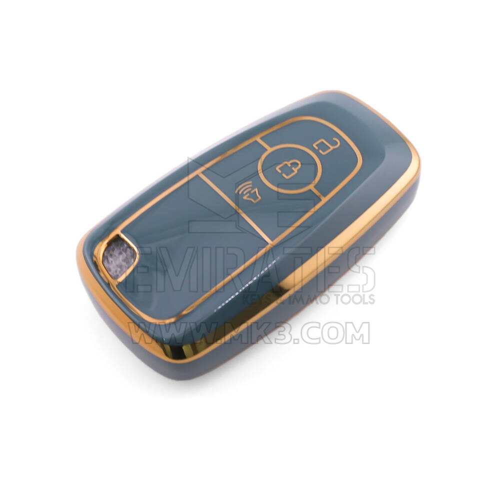 Nueva funda de repuesto Nano de alta calidad para llave remota Ford de 3 botones, color gris Ford-B11J3B | Emirates Keys