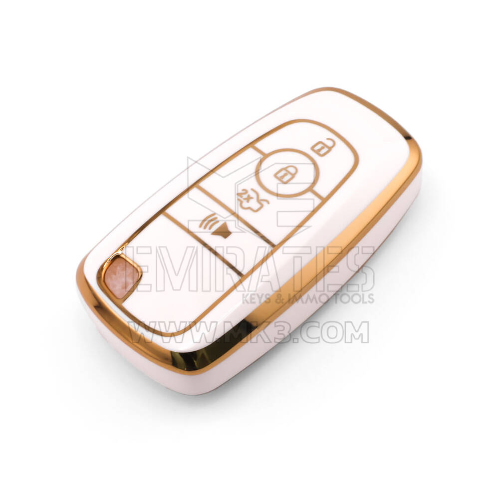 Nueva funda de repuesto Nano de alta calidad para llave remota Ford de 4 botones, color blanco Ford-B11J4B | Emirates Keys