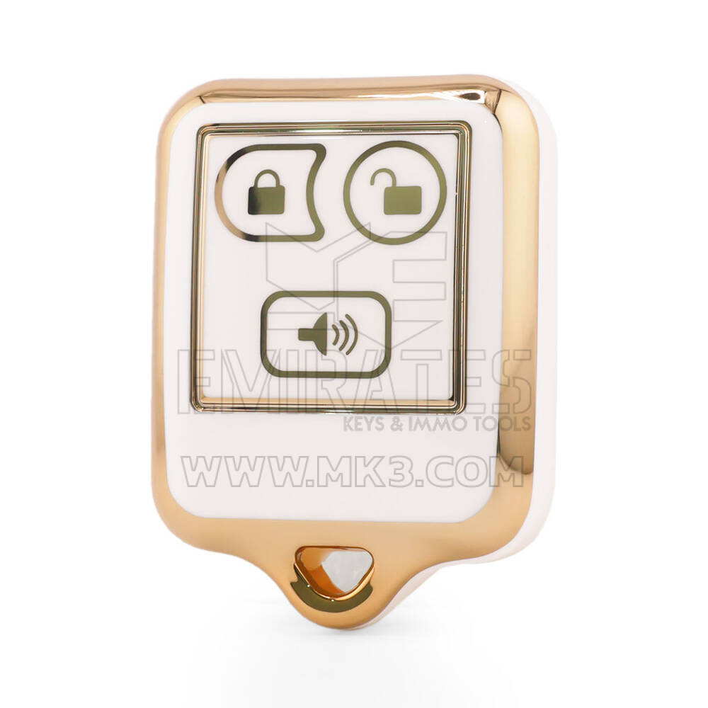 Nano Yüksek Kaliteli Kapak Ford Uzaktan Anahtar 3 Düğme Beyaz Renk Ford-M11J3