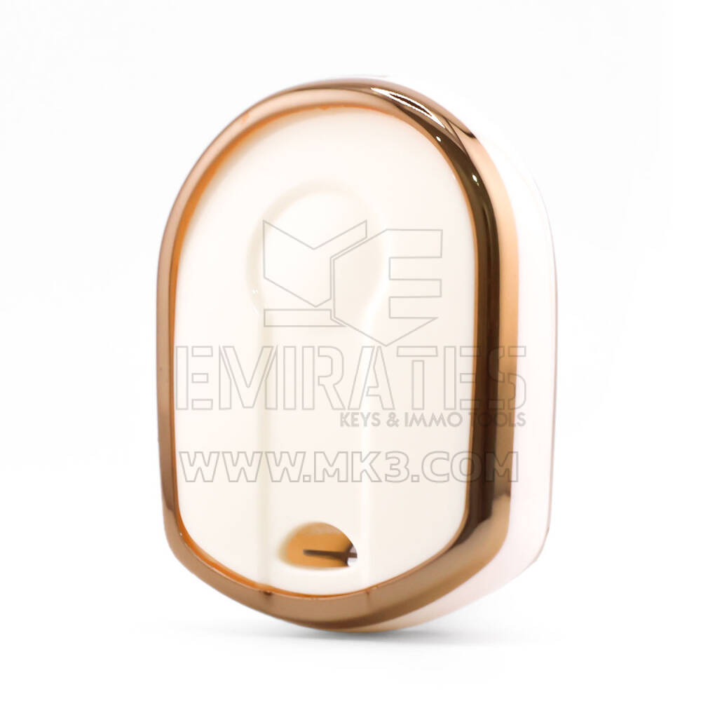 Funda nano para mando a distancia Ford de 4 botones, color blanco, Ford-K11J4 | MK3