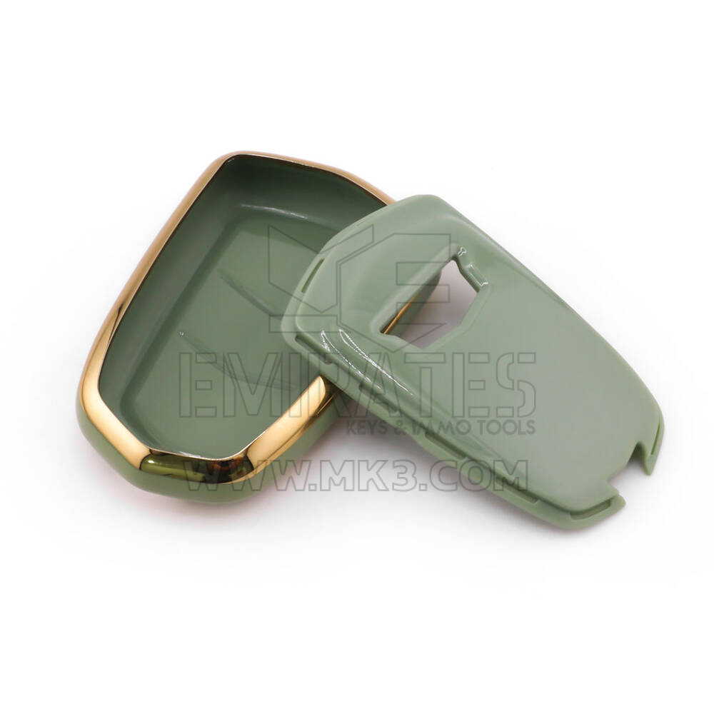 New Aftermarket Nano High Quality Cover For Cadillac Remote Key 6 Button Green Color CDLC-A11J6 | Emirates Keys