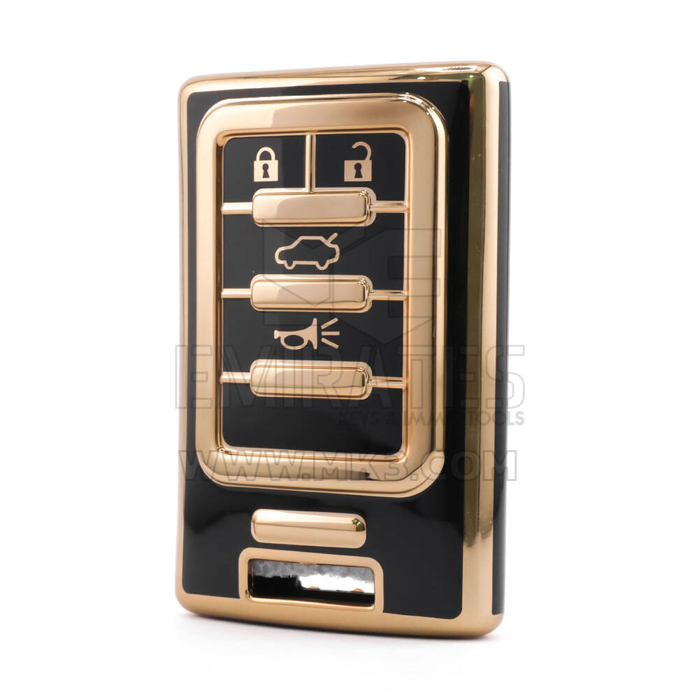 غطاء نانو عالي الجودة لمفتاح ريموت كاديلاك 4 أزرار باللون الأسود CDLC-C11J4