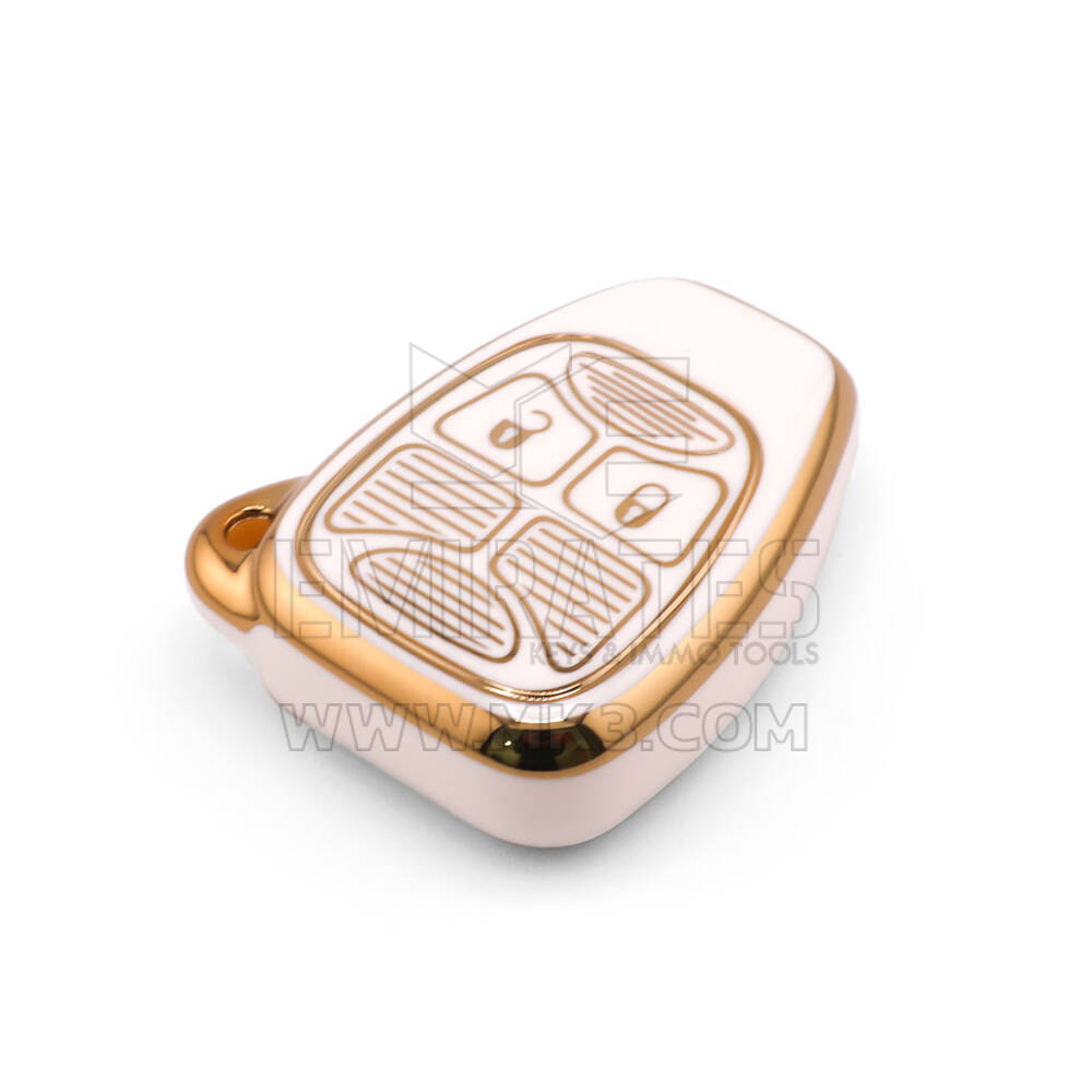 Nova capa de reposição Nano de alta qualidade para chave remota Chrysler 2 botões cor branca CRSL-A11J2 | Chaves Emirates