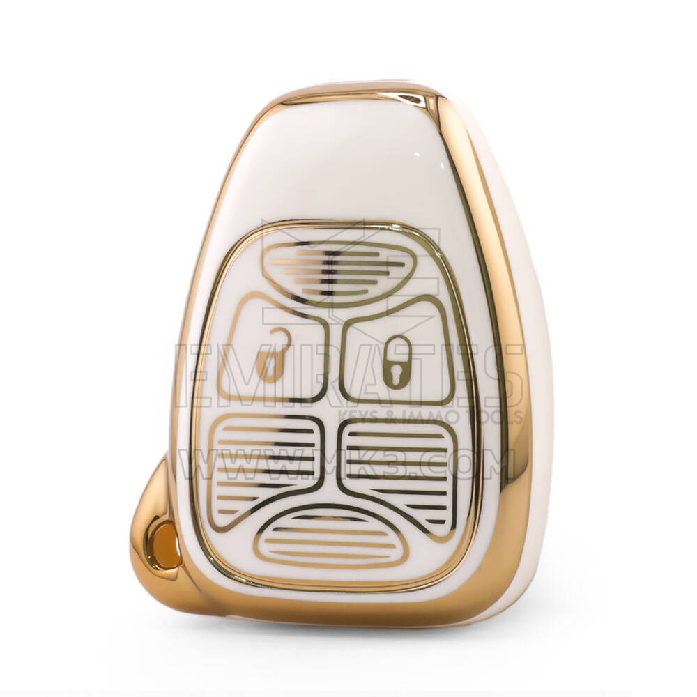 Capa Nano de Alta Qualidade para Chave Remota Chrysler 2 Botões Cor Branca CRSL-A11J2