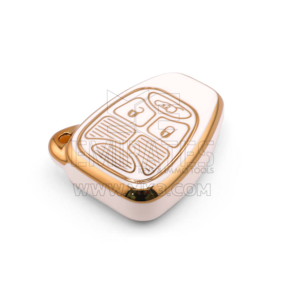 Nova capa de reposição Nano de alta qualidade para chave remota Chrysler 3 botões cor branca CRSL-A11J3B | Chaves Emirates